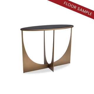 Console Table Elegance brushed brass finish