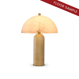 Table Lamp Lorenza antique brass finish alabaster