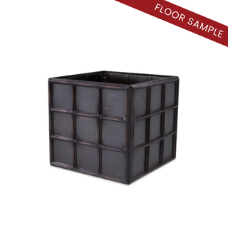 Planter Grid M antique bronze finish