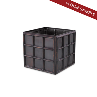 Planter Grid S antique bronze finish