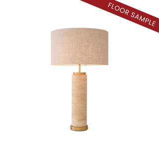 Table Lamp Lxry travertine incl shade