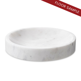 Bowl Moca white marble