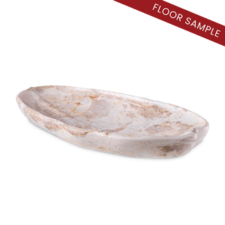 Tray Loulou brown marble