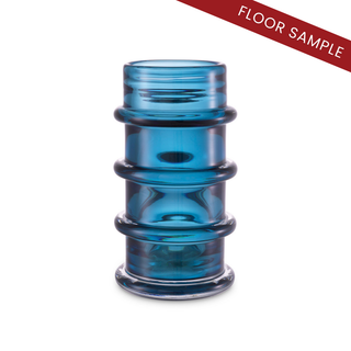 Vase Bloom blue glass