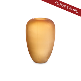 Vase Zenna M amber glass