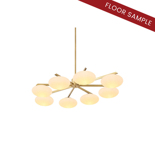 Chandelier Evergreen double antique brass finish