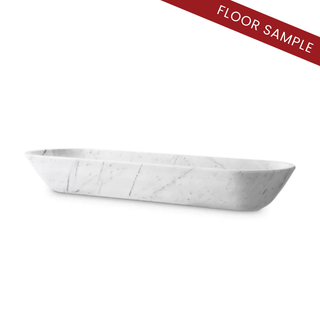 Bowl Hulton white marble