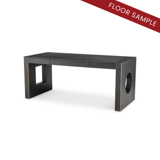 Desk Rovigo charcoal grey oak veneer