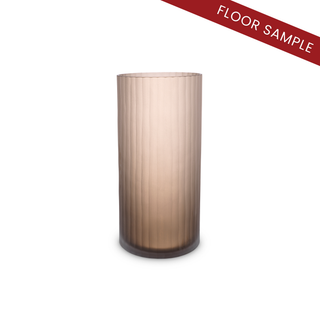 Vase Haight S frosted brown glass