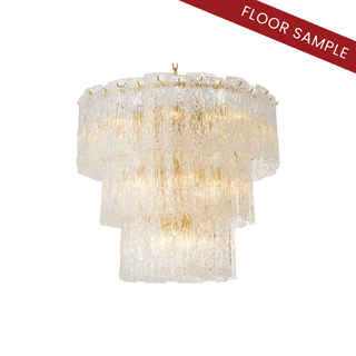 Chandelier Almeria antique brass finish