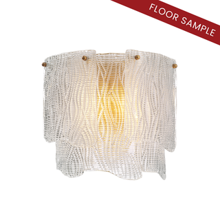 Wall Lamp Asinara clear textured glass