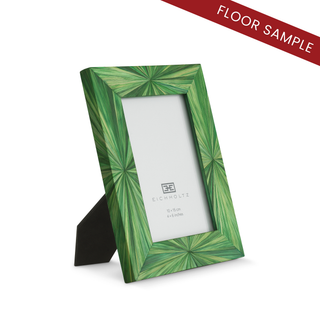 Picture Frame Harvard S straw marquetry green