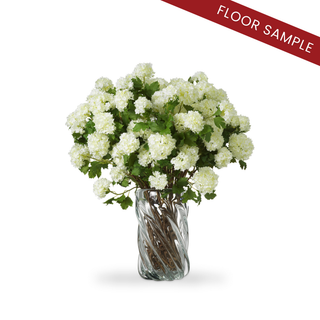 Bouquet of Hydrangeas snowball white real touch 36 pcs