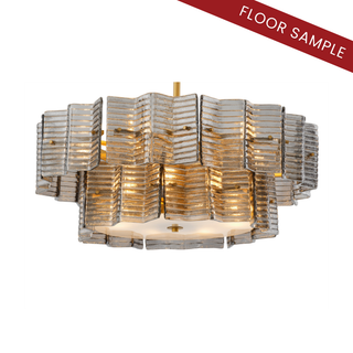 Chandelier Silvano smoke glass