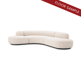 Sofa Björn L bouclé cream