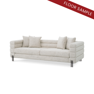 Sofa York seashell off-white bronze finish