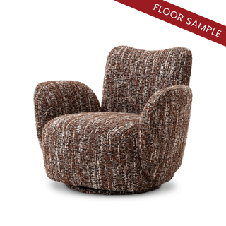 Swivel Chair Merida bouclé sonata red