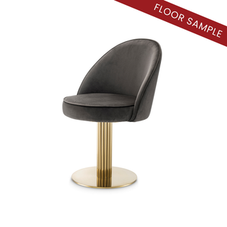 Dining Chair Dorland roche dark grey velvet