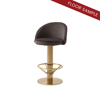 Counter Stool Dorland roche dark grey velvet