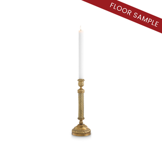 Candle Holder Carnier L vintage brass finish