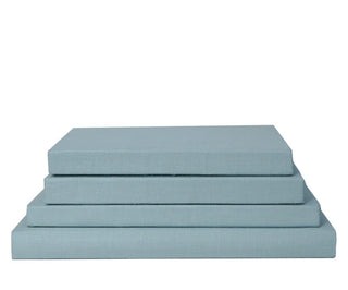 Seafoam Linen Coffee Table Stack