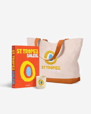 St. Tropez Soleil - Tote, Candle & Book Gift Set