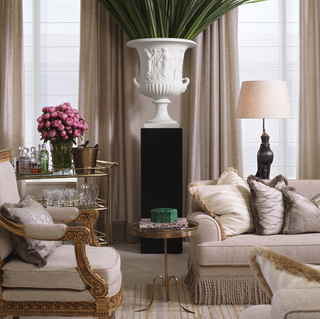 Chair Louis gold finish sentier cream