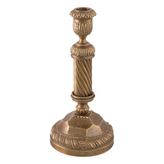 Candle Holder Carnier S vintage brass finish