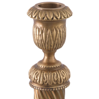 Candle Holder Carnier S vintage brass finish