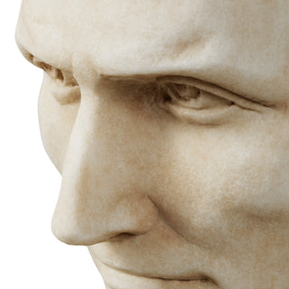 Bust of Julius Caesar marble antique look