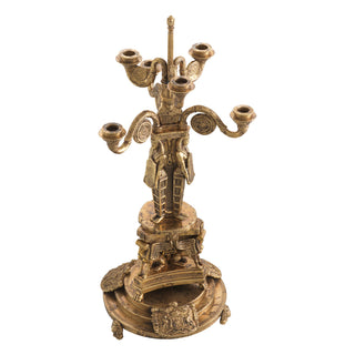Candle Holder Decaix vintage brass finish