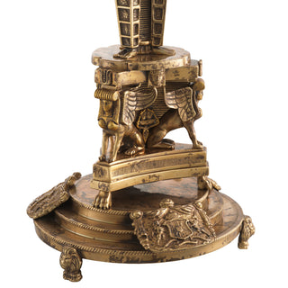 Candle Holder Decaix vintage brass finish