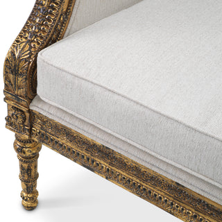 Antique Gold Accent Chair Georges Jacob