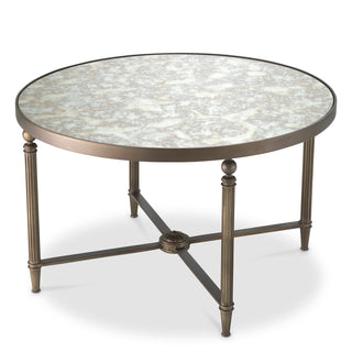 Bronze Round Coffee Table Bowery