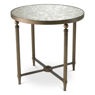 Bronze Round Side Table Bowery