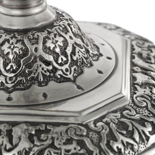 Candle Holder Berain antique silver finish