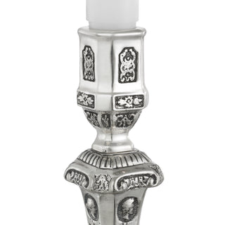Candle Holder Berain antique silver finish