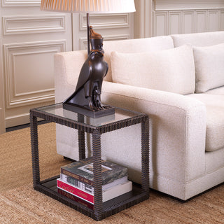 Side Table Roentgen waxed black finish