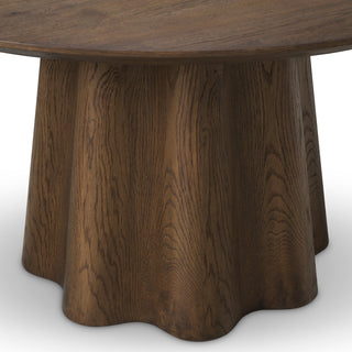 Dining Table Papyrus dark brown oak veneer