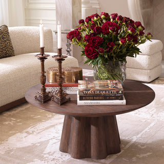 Coffee Table Papyrus dark brown oak veneer