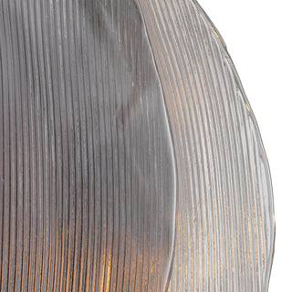 Chandelier Hibis bronze finish smoke glass