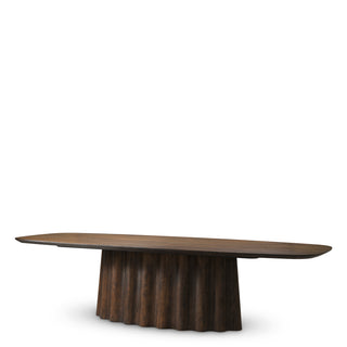 Dining Table Papyrus rectangular dark brown oak veneer