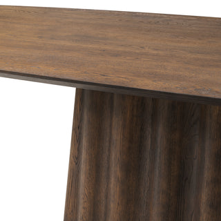 Dining Table Papyrus rectangular dark brown oak veneer