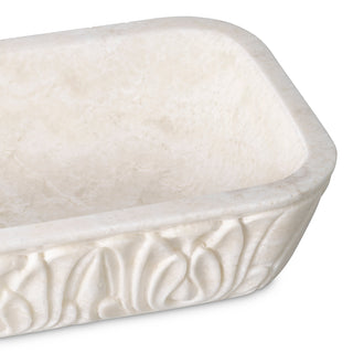 White Marble Bowl Petal