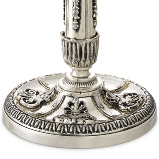 Silver 2-Stem Candle Holder Whitney