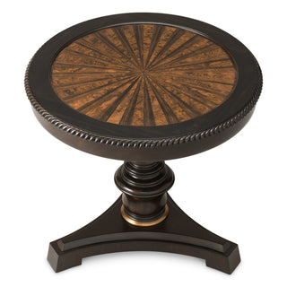 Wooden Pedestal Side Table Edgar