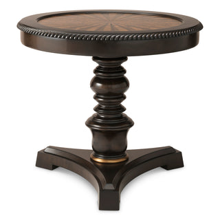 Wooden Pedestal Side Table Edgar