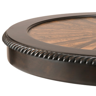 Wooden Pedestal Side Table Edgar