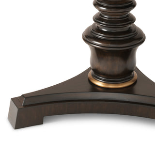 Wooden Pedestal Side Table Edgar