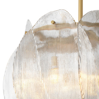 Clear Glass Chandelier Hibis L